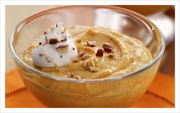 Pumpkin Pie Mousse with Toasted Pecans Photo